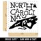 North Carolina State with Text Swirls Self-Inking Rubber Stamp Ink Stamper